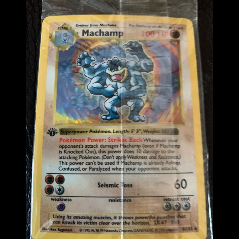 Rare  Pokémon card Marchamp 1st edition sealed